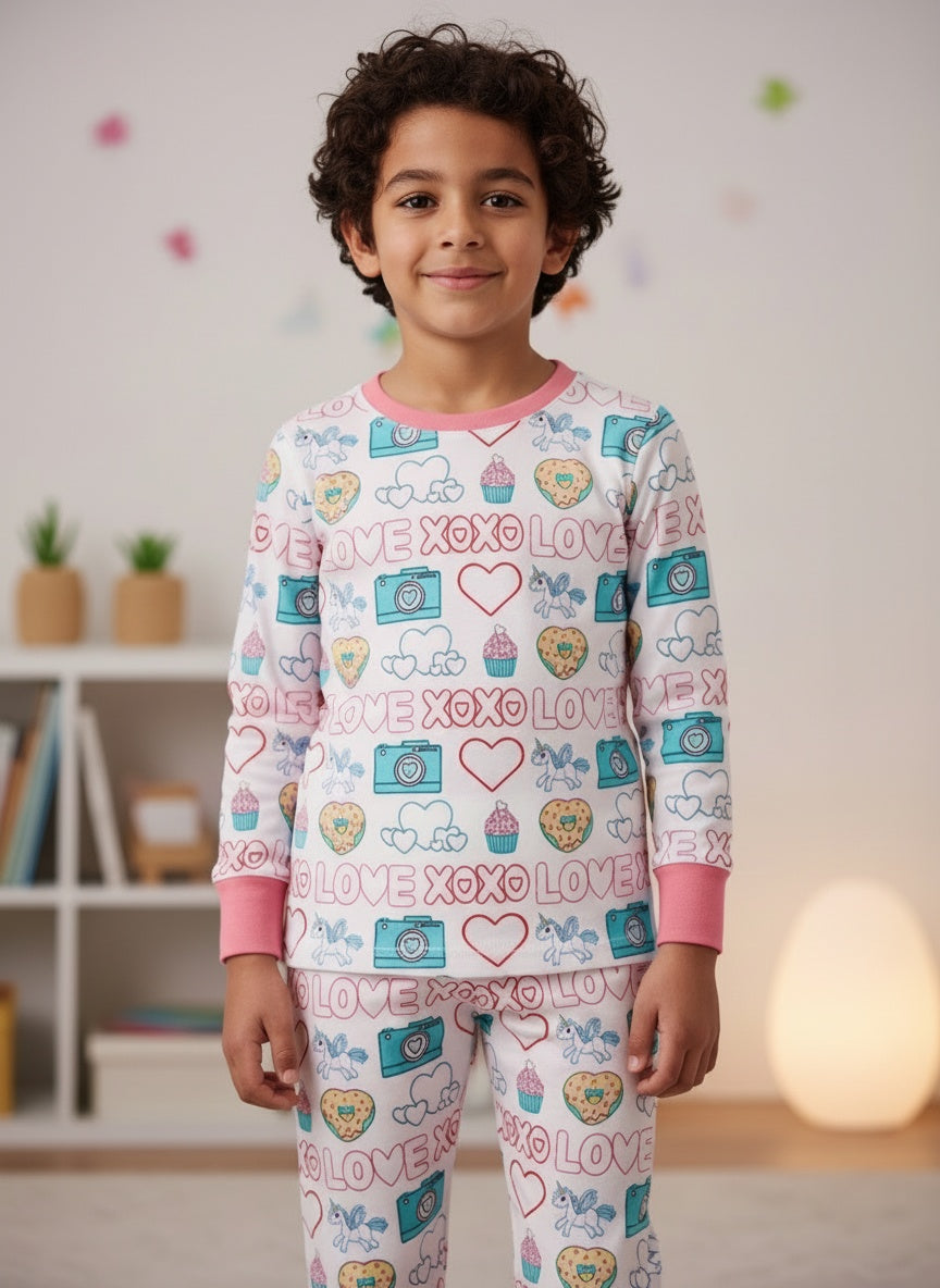 Love Kids Colouring Pyjama