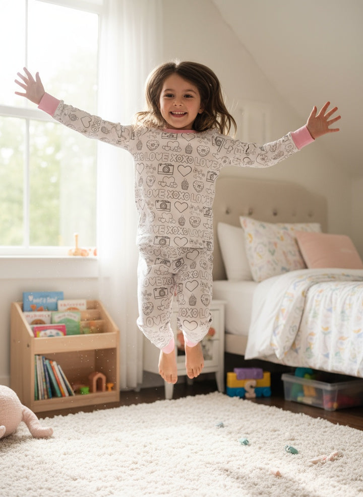 Love Kids Colouring Pyjama