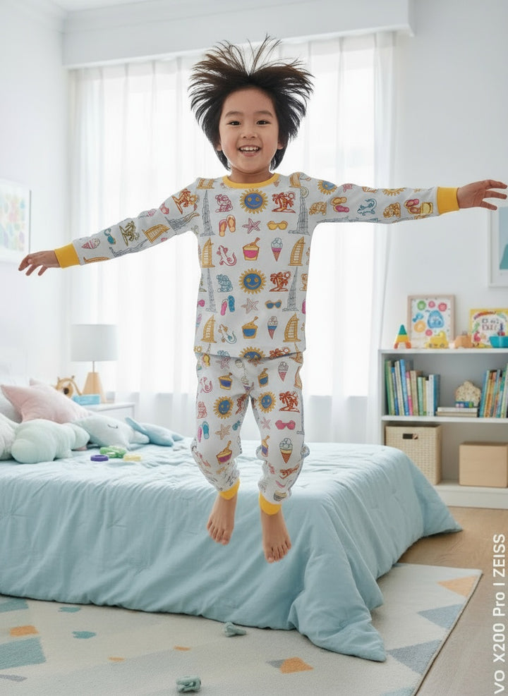 Dubai Kids Colouring Pyjama